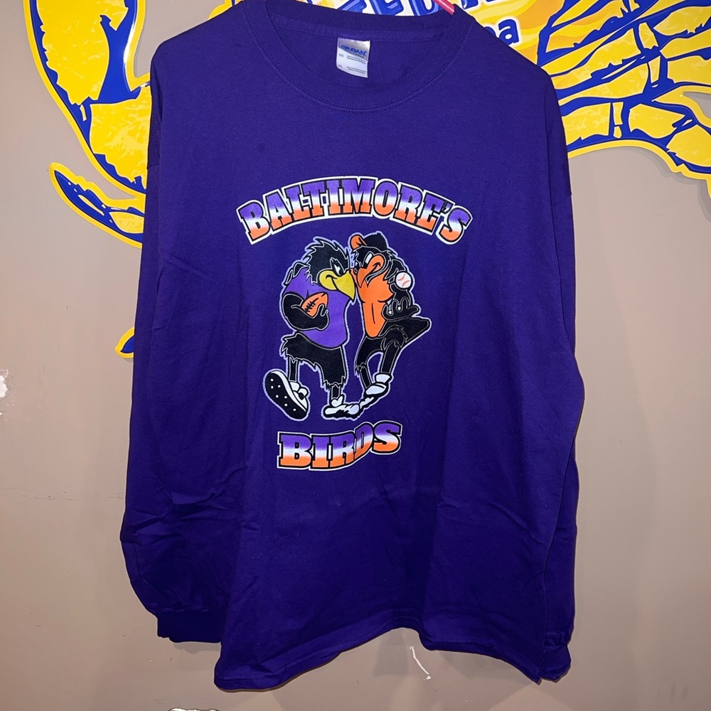 Gildan Purple Graphic T-Shirt